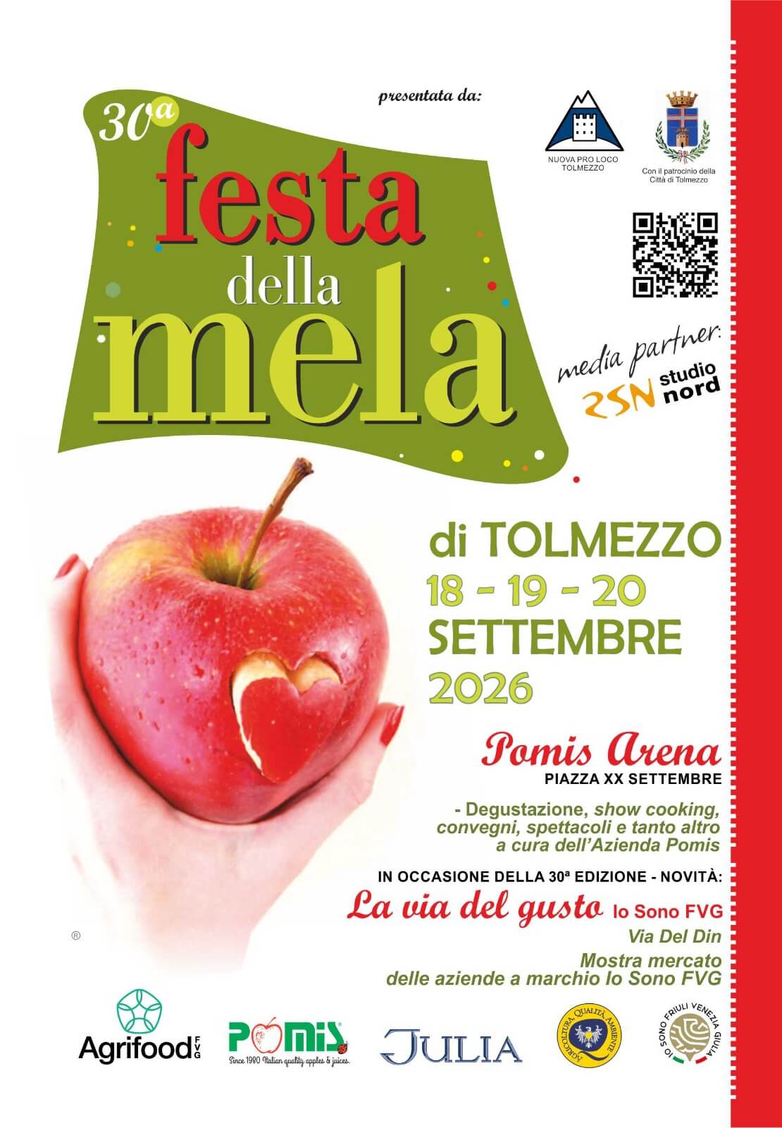 volantino festa della mela 2026 fronte